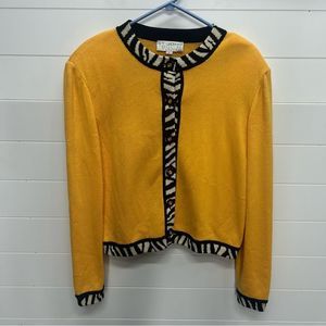 St. John Collection yellow sweater,  large